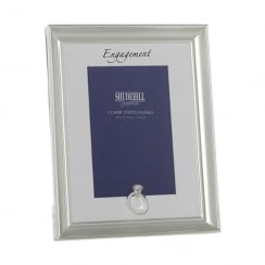 Silver Coloured Engagement 5 x 7 Photo Frame