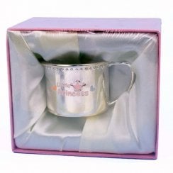 Silver-Plated Little Princess Baby Mug