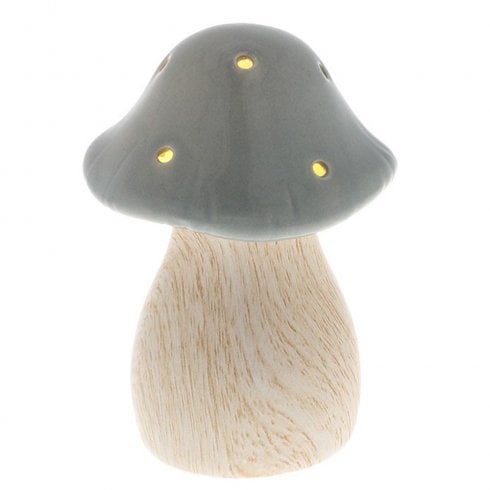 Shudehill Giftware Small Grey Mushroom Glow Lamp 