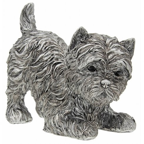 Shudehill Giftware Small Silver Westie Ornament - Playing