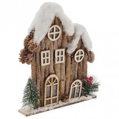 Small Xmas Forest Double House Ornament