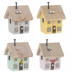 Spring Folk Art Single House - Medium