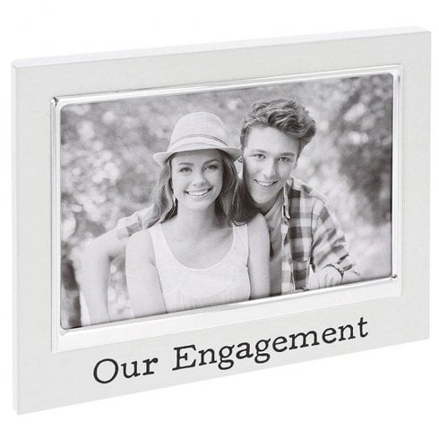 Shudehill Giftware White Message Engagement Frame - 6x4