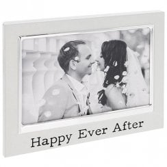 White Message Wedding Frame - 6x4