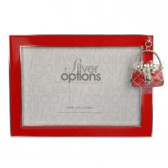 Red Shopaholic Photo Frame