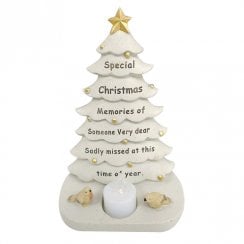 Someone Special Christmas Tree With Flickering LED Candle Light Memorial Ornament