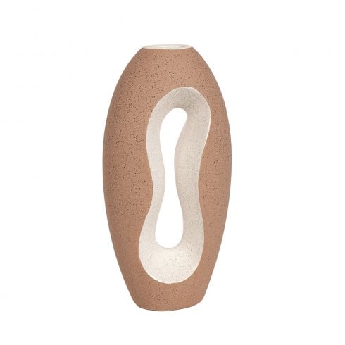 Straits Decorative Hole Vase 28cm - Peach