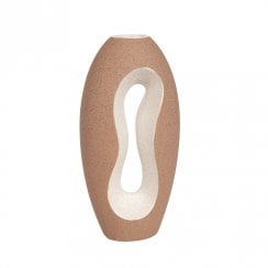 Decorative Hole Vase 28cm - Peach