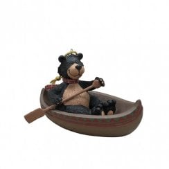 Teddy Bear Glacier Boating Ornament