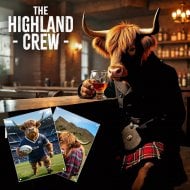 The Highland Crew Mini Metal Sign