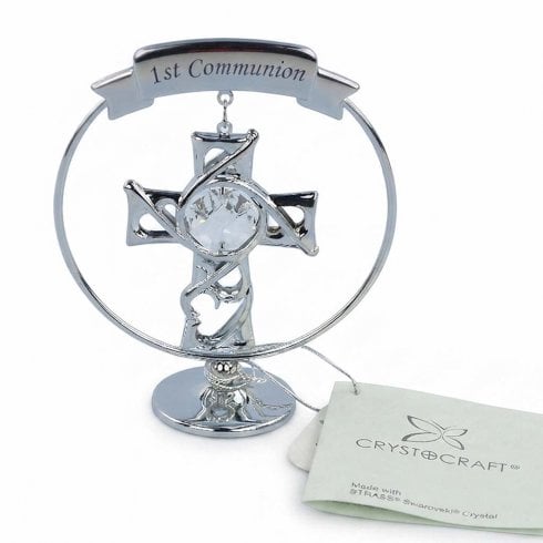 The Present Shop 1st Communion Standing Cross Ornament