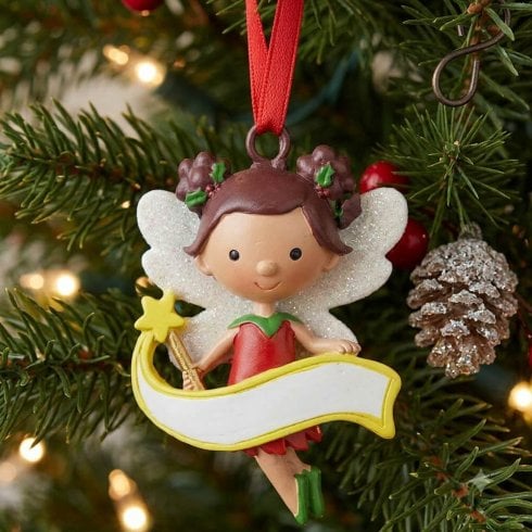 The Present Shop Blank Fairy Christmas Hanging Ornament