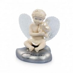 Cherub Holding Heart Ornament