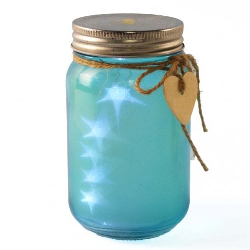 The Present Shop Coloured Glass Jar Light
