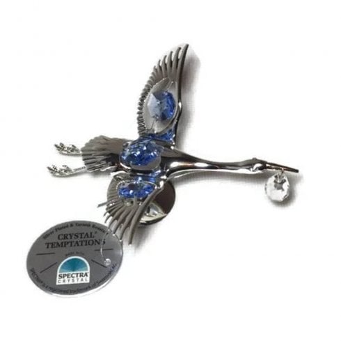 The Present Shop Crystal Temptations Blue Stork Ornament