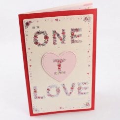 'For The One I Love' Valentines Day Card