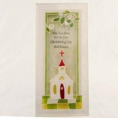 Glass Christening Day Plaque