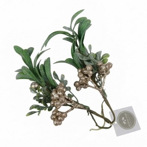 The Present Shop Glitter Mistletoe Hanging Ornament