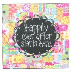"Happily Ever After Starts Here" Wall Plaque