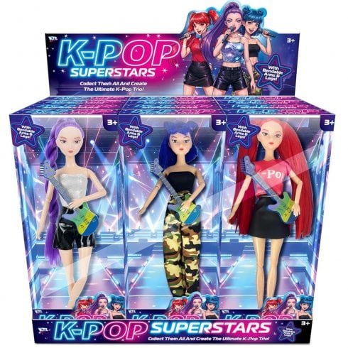 The Present Shop K POP Superstars Dolls - All 3 Dolls Included