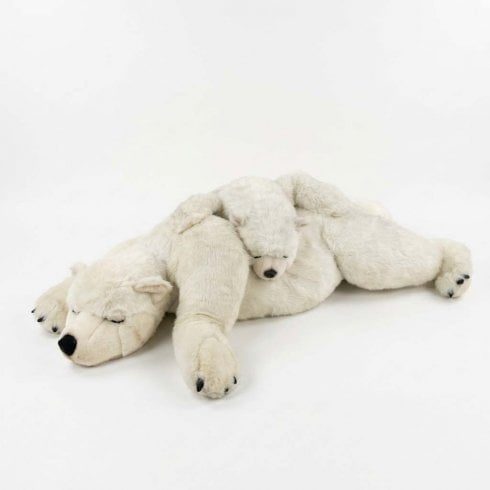 The Present Shop Large Sleeping Polar Bear Plush