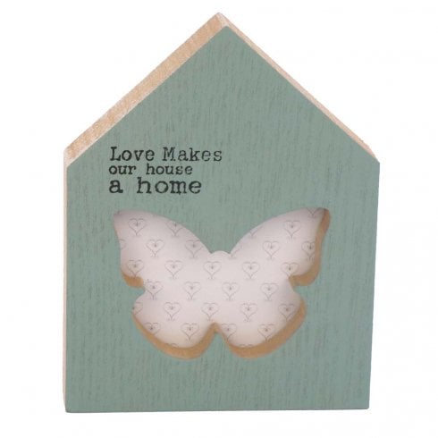 The Present Shop Love Makes Our House a Home Butterfly Picture Frame