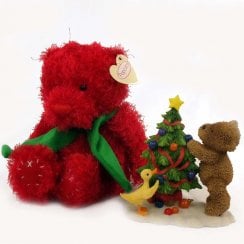 Merry Christmas to You Figurine & Cuddly Bear Gift Set