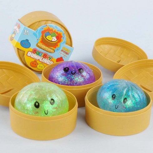 The Present Shop Mini Mystery Glitter Squishy Dumpling Toy