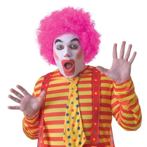 The Present Shop Pink Clown Pop Wig