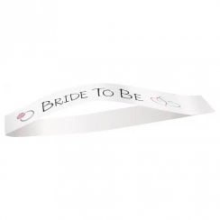 Satin Bride To Be Ring Sash
