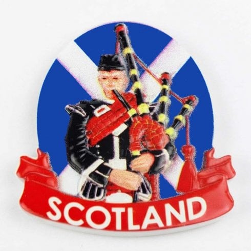 The Present Shop Scotland Piper Magnet