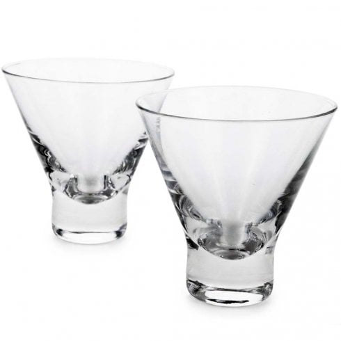 The Present Shop Set of 2 Clear Glass Tealight Holders