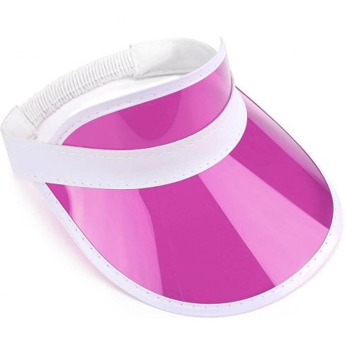 The Present Shop Unisex Retro 80s Neon Sun Visor - Pink