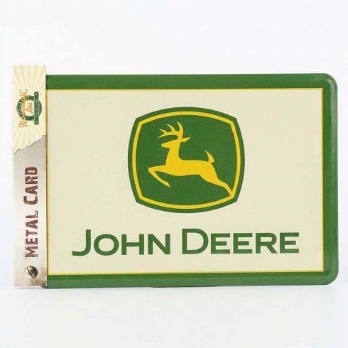 The Present Shop Vintage John Deere Metal Sign (White)