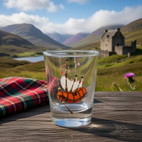 Thistle Products Ltd Bagpipes Shot Glass
