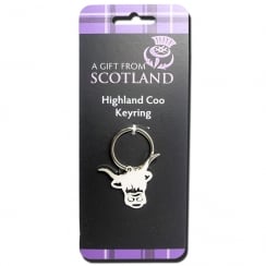 Highland Coo Keyring