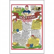 Scottish Recipes Tea Towel 