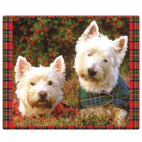 Thistle Products Ltd Westies In Heather Placemats - Set Of 4