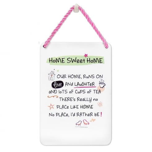 WPL Tin Plaque Home Sweet Home