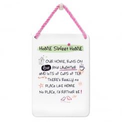 Tin Plaque Home Sweet Home