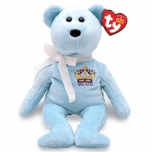 TY Queen Elizabeth II Beanie Bear 