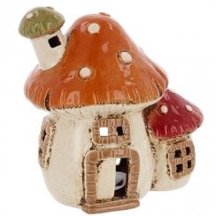 Village Pottery 2 Mushroom House Tealight Holder