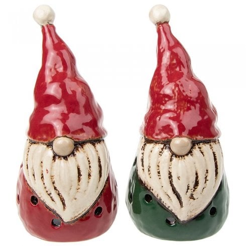 Village Pottery Christmas Gonk Tealight Holders - Large