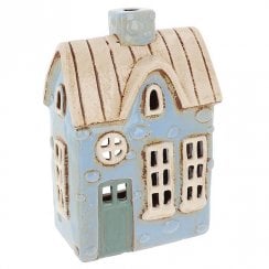 Village Pottery Dormer Window House Tealight Holder