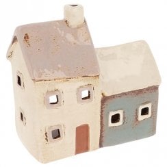 Village Pottery Double Croft House Tealight Holder