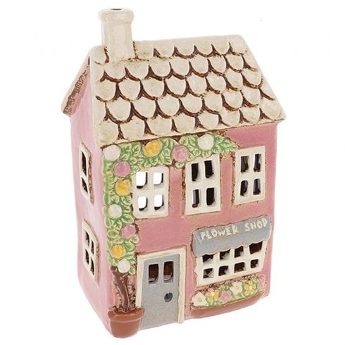 Village Pottery Flower Shop Tealight Holder