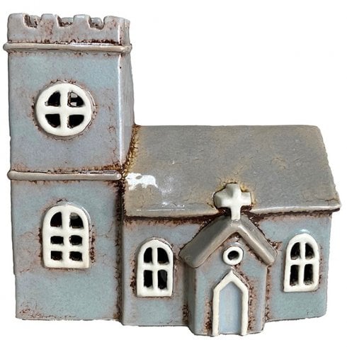 Village Pottery Norman Church Tealight Holder