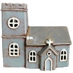 Village Pottery Norman Church Tealight Holder