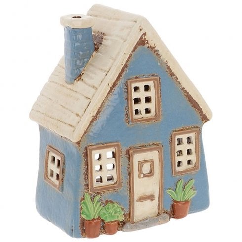 Village Pottery Slat Roof Garden House Tealight Holder