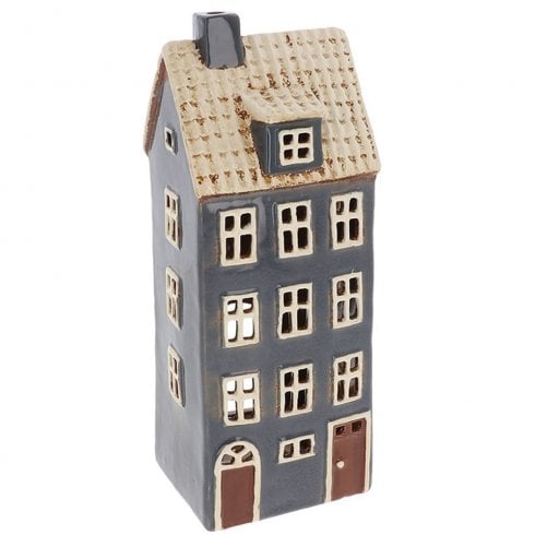 Village Pottery Tall 4 Storey House Tealight Holder
